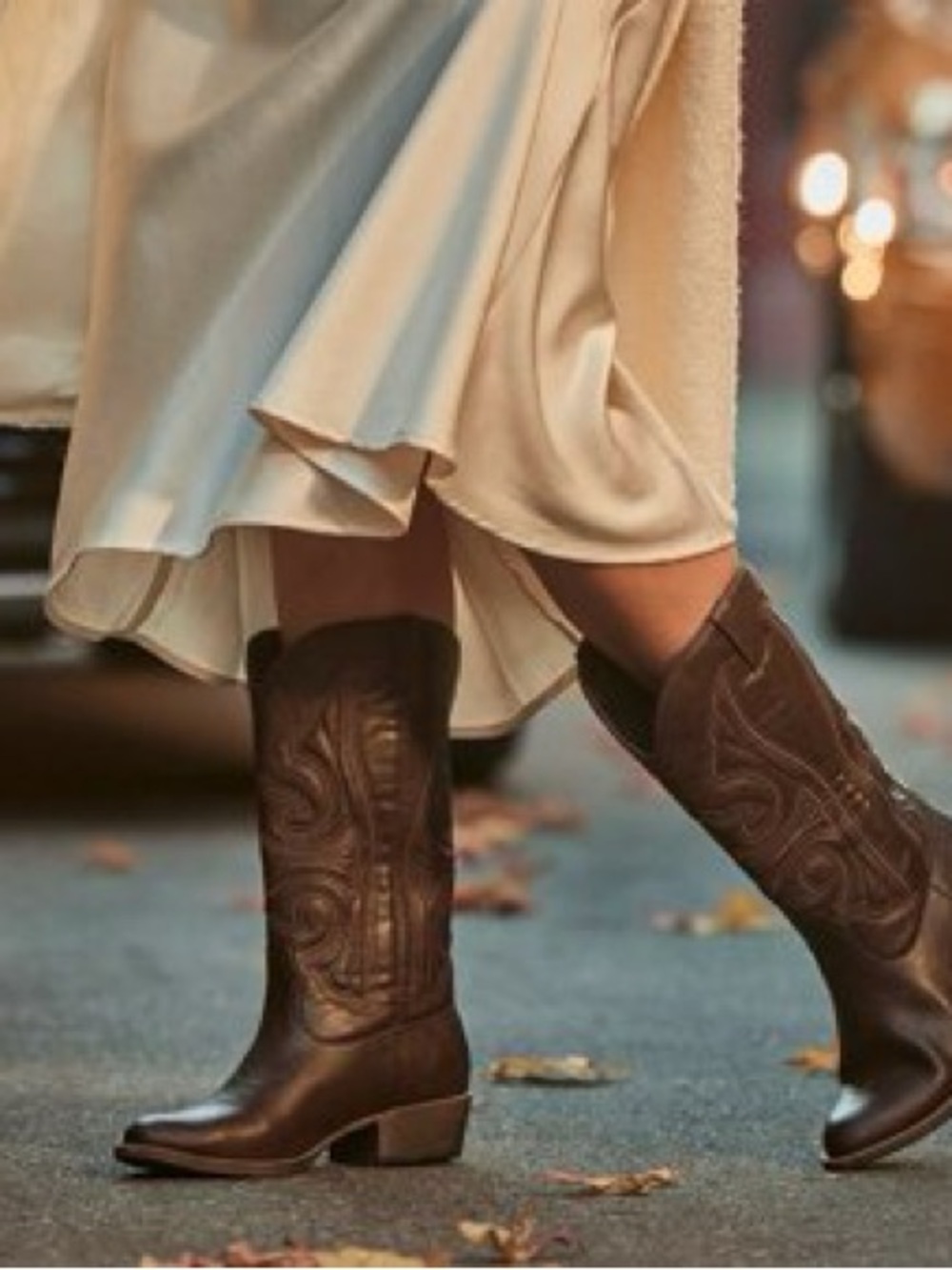 Coconuts by Matisse Brown Embroidered Western Heeled Boots